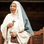 Claire Benedict as Abbess in The Comedy of Errors at Shakespeare's Globe c. Marc Brenner