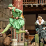 George Fouracres as Dromio of Ephesus in The Comedy of Errors at Shakespeares Globe c. Marc Brenner