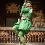 Jordan Metcalfe as Dromio of Syracuse in The Comedy of Errors at Shakespeares Globe c. Marc Brenner