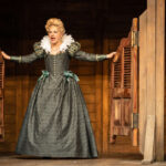 Laura Hanna as Adriana in The Comedy of Errors at Shakespeares Globe c. Marc Brenner