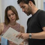 Rehearsal image from Jester Collective’s Lear at Theatro Technis