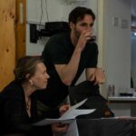 Rehearsal image from Jester Collective’s Lear at Theatro Technis