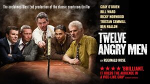 Twelve Angry Men at Theatre Royal Windsor – Gray O’Brien, Bill Ward, Ricky Norwood, Tristan Gemmill and Ben Nealon